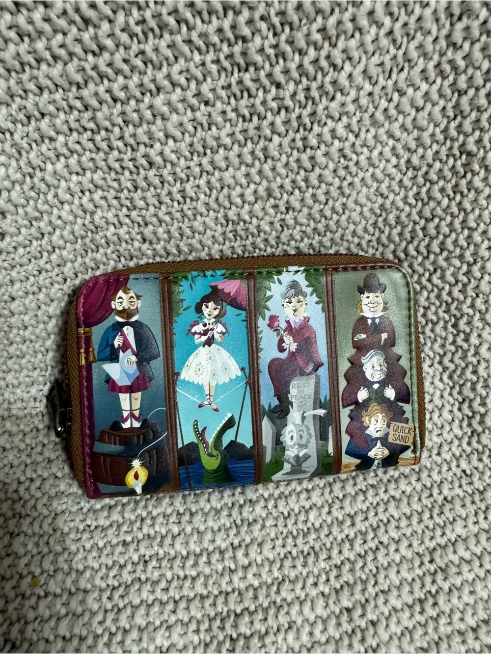 Disney Loungefly Haunted Mansion Wallet - Black, Brown, Lime